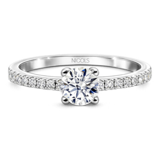 Dafne Petit Solitaire Diamond Ring 0.40 - Diamond Rings