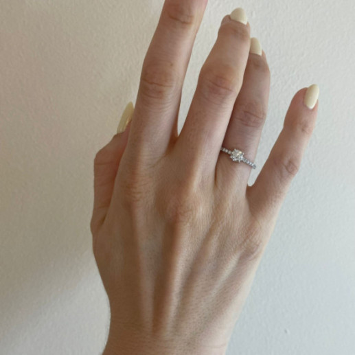 Anillo Solitario Diamante Dafne Petit 0.40 - Anillos de Diamantes 2