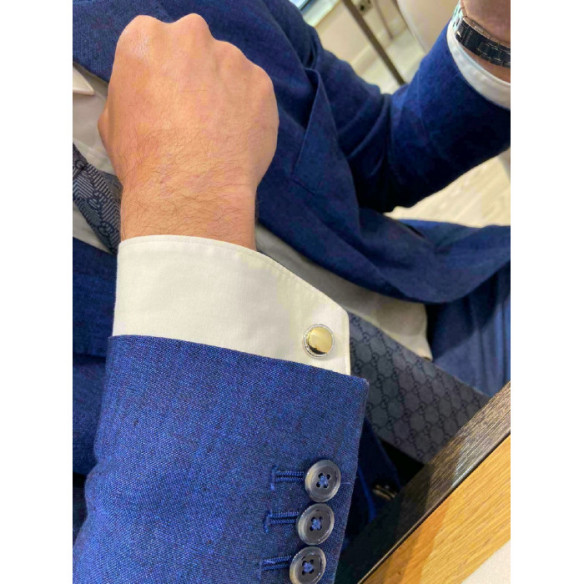 Twins Silver and Gold GRABABLE - Cufflinks to Engrave