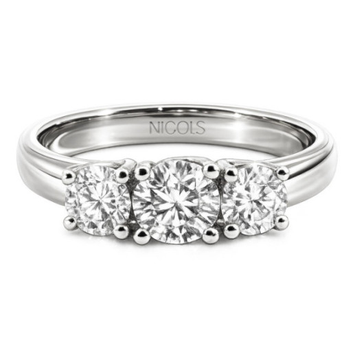 Anillo Megan Trilogy 0.80 - Talla Brillante