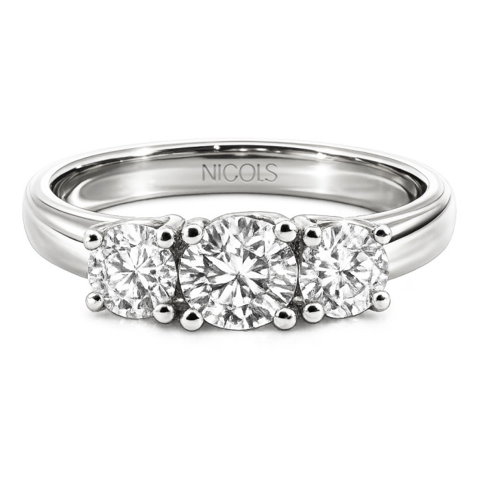 Anillo Megan Trilogy 0.80 - Talla Brillante