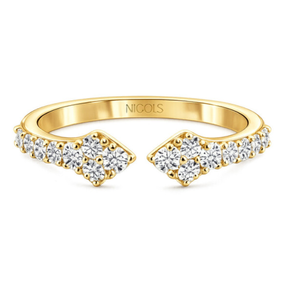 Anillo  Oro Amarillo con Diamantes Aura - Brillant