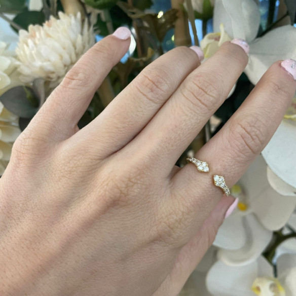 Anillo  Oro Amarillo con Diamantes Aura - Brillant