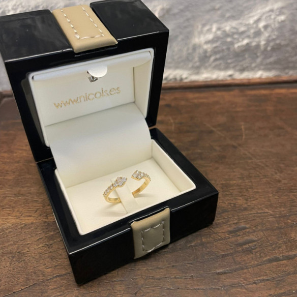 Anillo  Oro Amarillo con Diamantes Aura - Brillant
