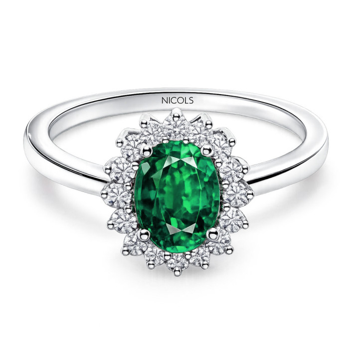 Ring Emerald Commiting Dalia 0.95 - Smaragdringe