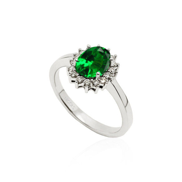 Ring Emerald Commiting Dalia 0.95 - Smaragdringe