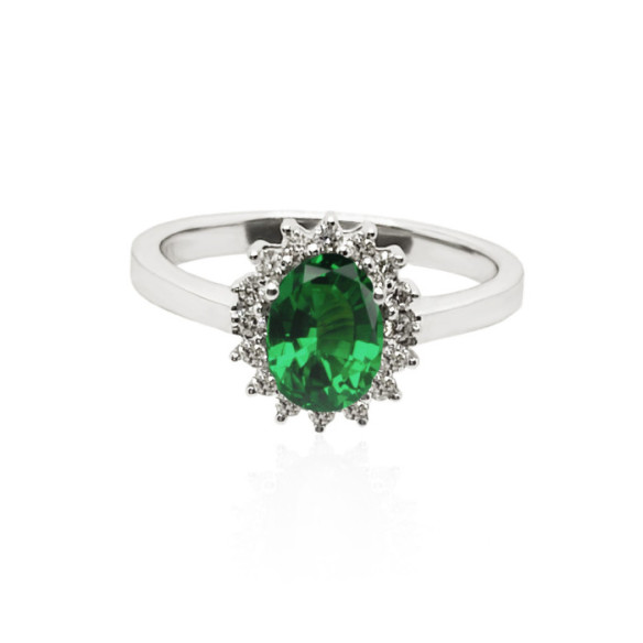 Ring Emerald Commiting Dalia 0.95 - Smaragdringe
