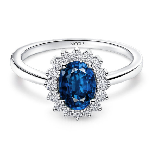 Ring Commiting Zafiro Dalia 0.95 - RINGE