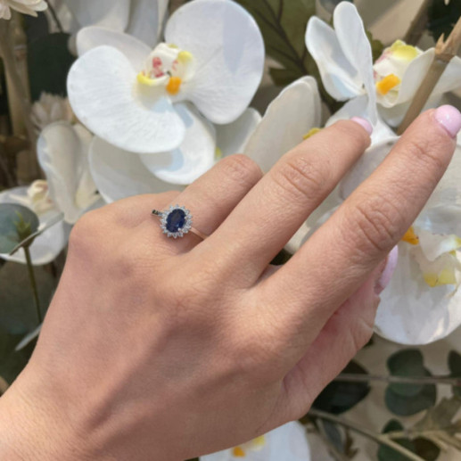 Sapphire Engagement Ring 0.95 DALIA - Rings 2