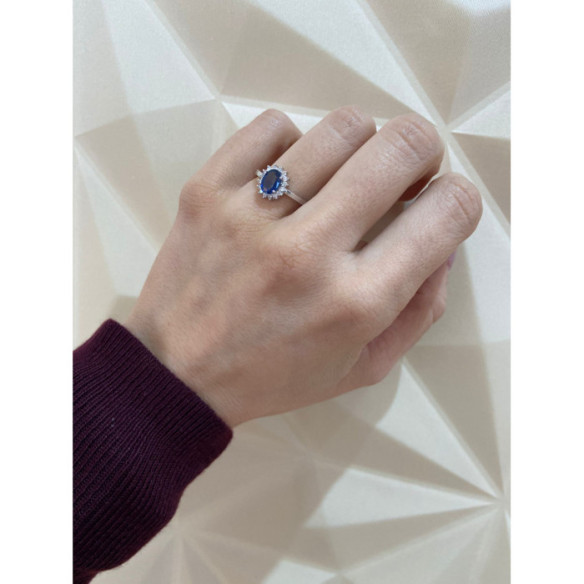 Ring Commiting Zafiro Dalia 0.95 - RINGE