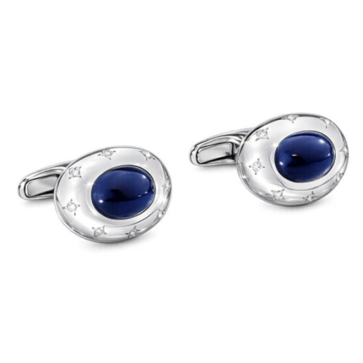 Gemelli d'oro e Groom Sapphire - Gemelli di nozze