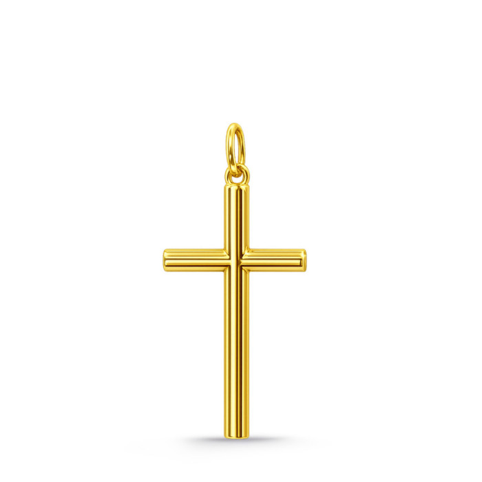 Solid Gold Cross TUBE Lisa L - Crosses