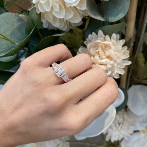 Anillo Diamantes Aniversario Wedding Band 2
