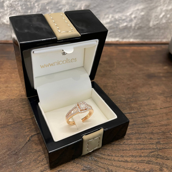 Anillo Diamantes Aniversario Wedding Band
