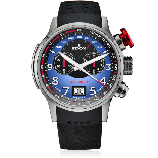 Edox Chronorally Chronograph 48mm Limited Edition 38001-TINR-BUDN 2