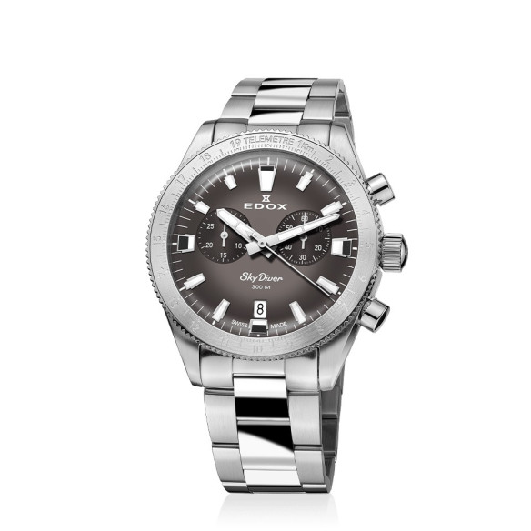 Edox Skydiver Chronograph 40mm 10116-3-GRIDN