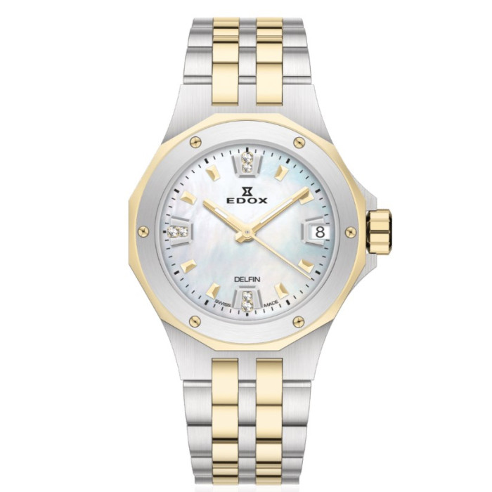 Edox Delfin The Original Date Lady 33mm 53100-357JM-NADND