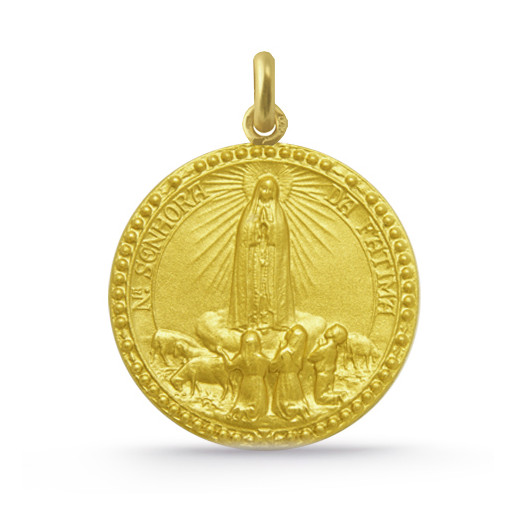 Medalla Virgen de Fátima Oro 18K