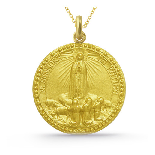 Medalla Virgen de Fátima Oro 18K 2