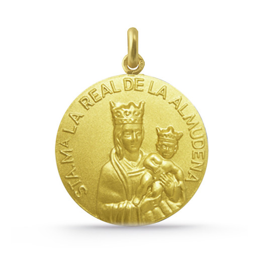 Medaljong Jomfru Almudena Gull 18K