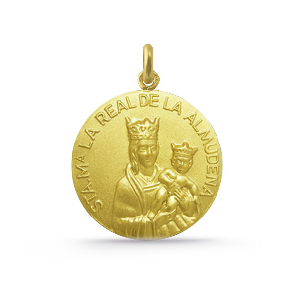 Medaljong Jomfru Almudena Gull 18K