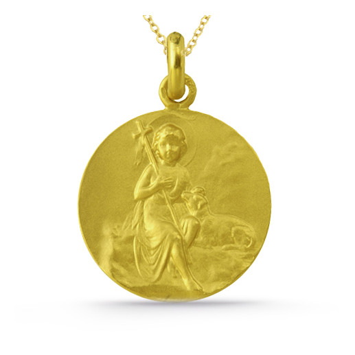 Medalla San Juan Bautista Gull 18K 2