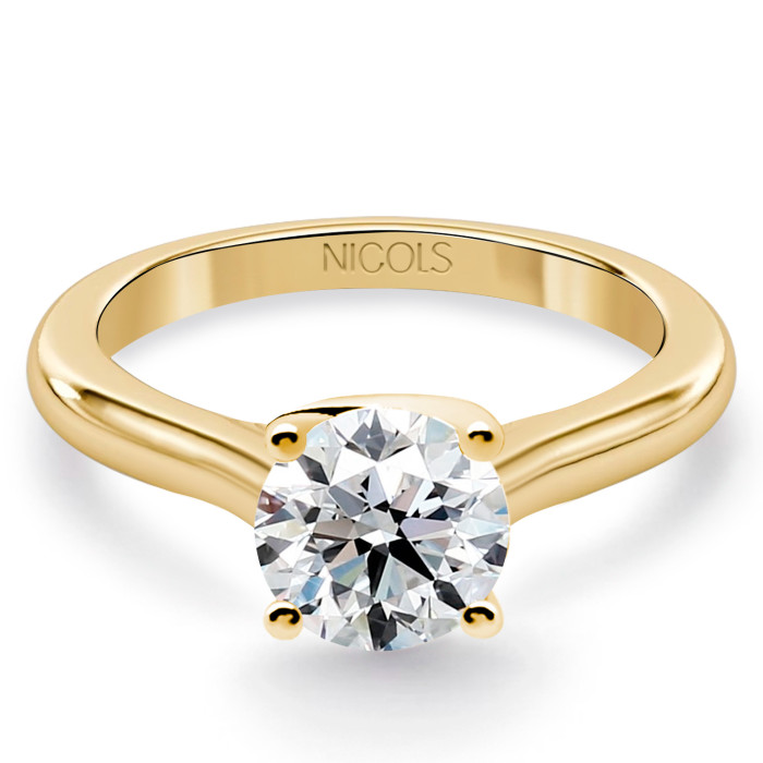 Anillo diamante solitario 0,10 a 0,70 ct Megan