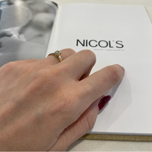 Engagement Ring Megan Solitaire Diamond Yellow Gold 0.10-0.70ct | NICOLS