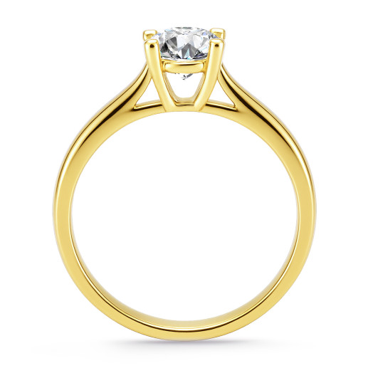 Forlovelsesring med diamant 0,10 til 0,70 karat Nancy i 18K gult gull 2
