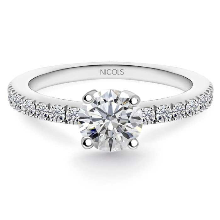 Dafne Ring White Gold with Diamond 0.30-1.00ct 29210370010