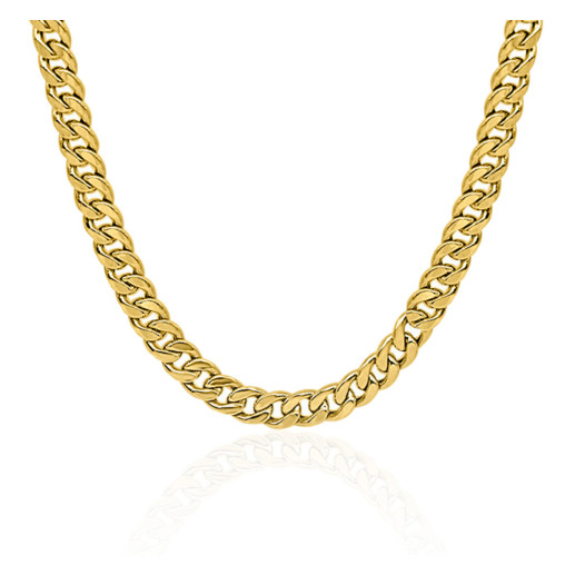 Cuban Chain 60cm Solid Yellow Gold 18kt 99933050045