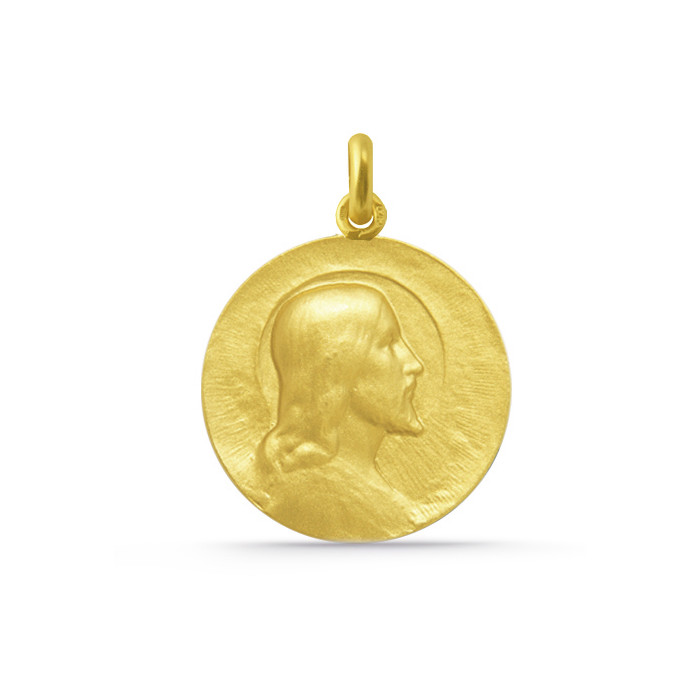 Medalla Cristo Salvador Złoto 18K