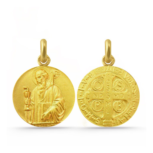 Medaile San Benito Staré 18kt Zlato