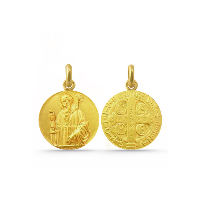 Medalla San Benito Viejo Oro 18K