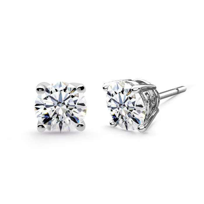 Katherine Gold White Diamant Ohrringe