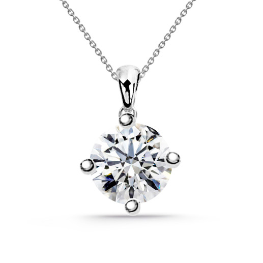 Collar Diamante Jackie Twisted 0.55-1.00ct Solitario Oro Blanco 99925232041