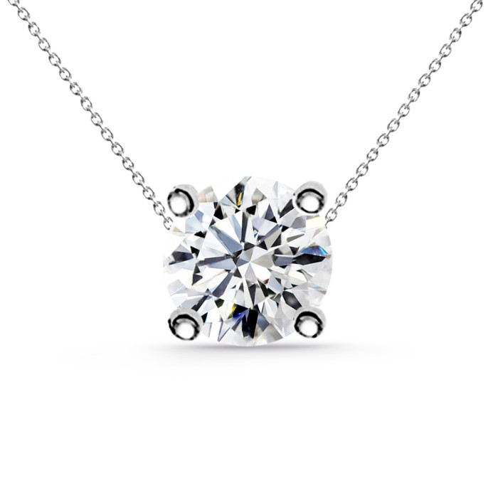 Collar diamante oro blanco Grace 0.55-1.00 Ct 99927412041