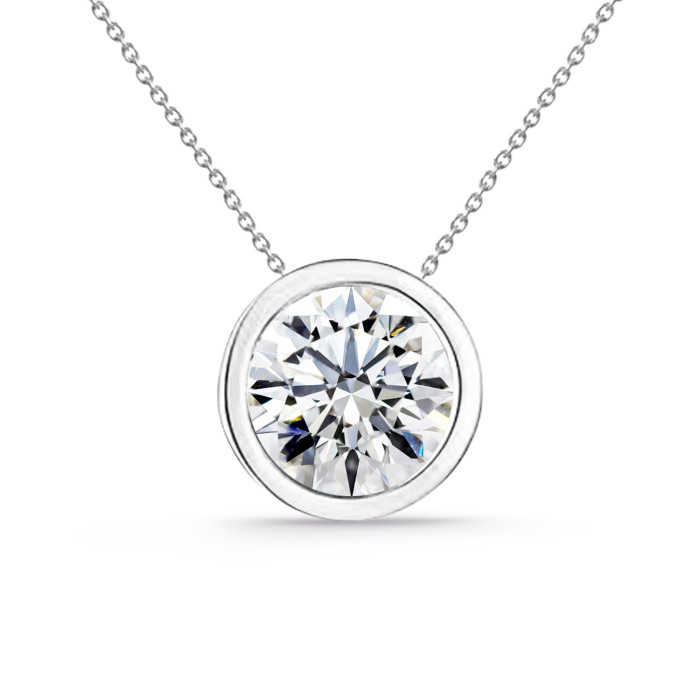 Náhrdelník Diamant Sharon 0,55-1,00 Ct Solitér Bílé Zlato