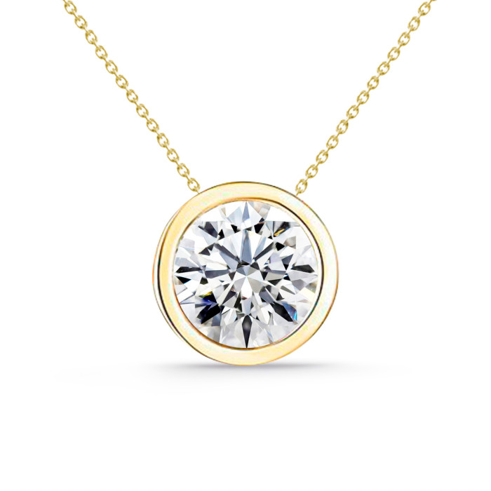 Náhrdelník Diamant Sharon 0,55-1,00 Ct Solitér Žluté Zlato