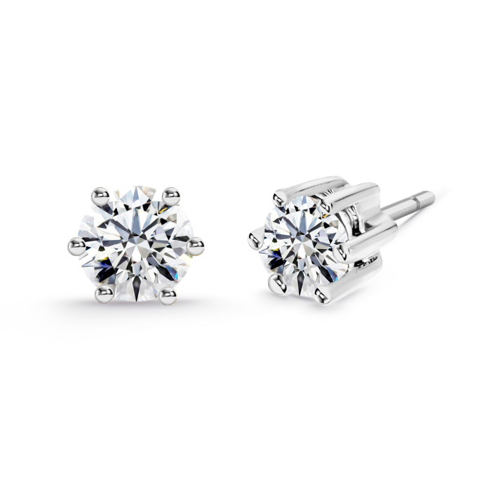 Pendientes Diamantes Geraldine Hvidguld