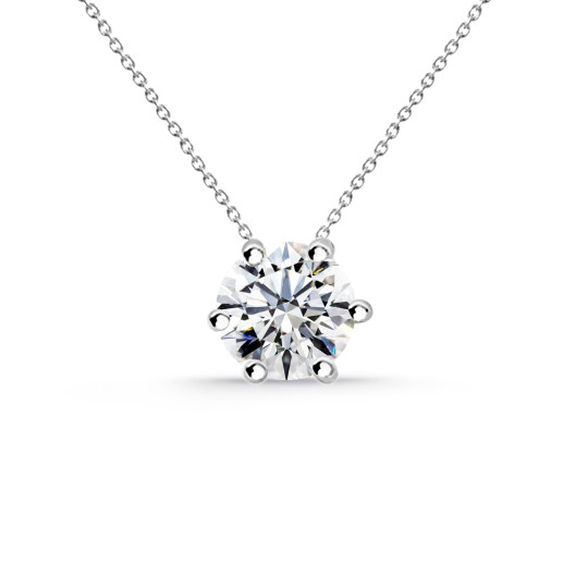 Collar Diamante Alexia 0.10-0.50ct Solitario Oro Blanco 99928311041