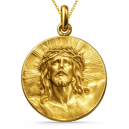Medalla Cristo de Limpias Oro 18k 04516620052 2