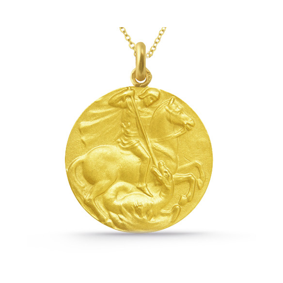Saint George Medal 18k Gold 04517100052