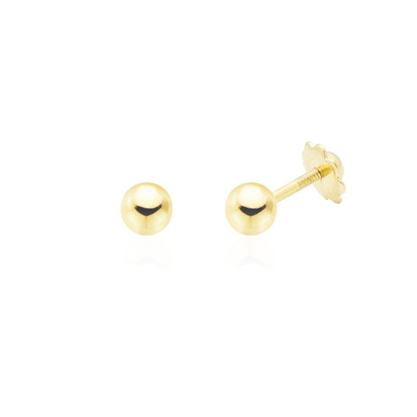 Pendientes Bola Lisa Oro 18K 36810120020 04512000000