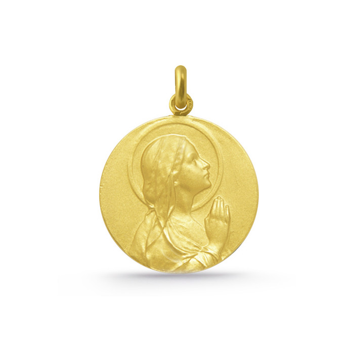 Medaila Panna Maria modlící se Zlato 18K