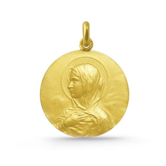 Medaila Panna Maria s pláštěm Zlato 18K