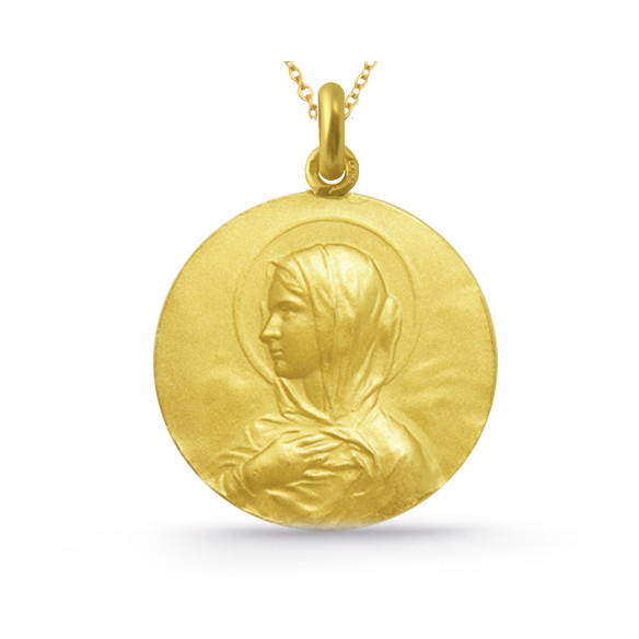 Virgin Mary Medal Mantle 18K Gold 04515100052