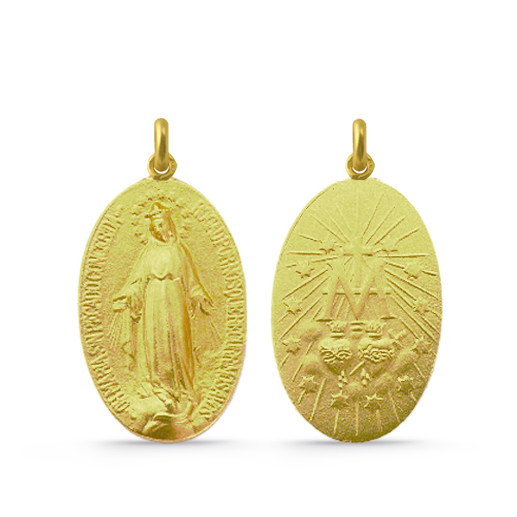 Medalla Virgen Milagrosa Oro 18kt 04515150052