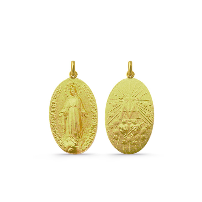Miraculous Virgin Medal 18k Gold 04515150052