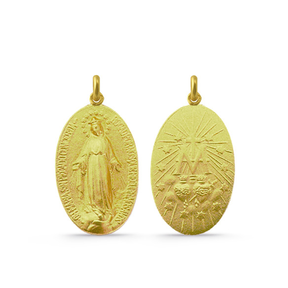 Medalla Virgen Milagrosa Oro 18kt 04515150052